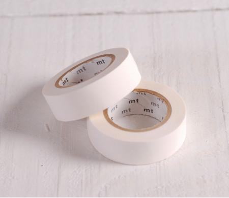 Washi Tape in mattem Weiß