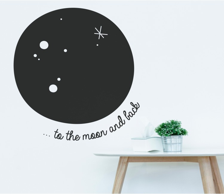 Mond-Wandaufkleber Mond-Wandaufkleber