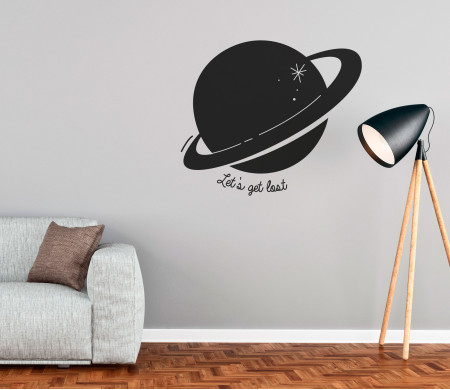 Dekorativer Wandaufkleber mit Planeten