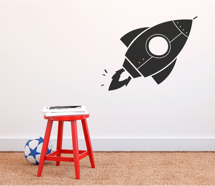 Wandaufkleber für Kinder mit Rakete Wandaufkleber für Kinder mit Rakete
