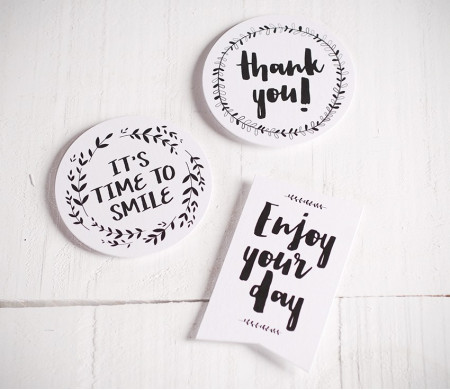 Geschenkaufkleber „Happy“