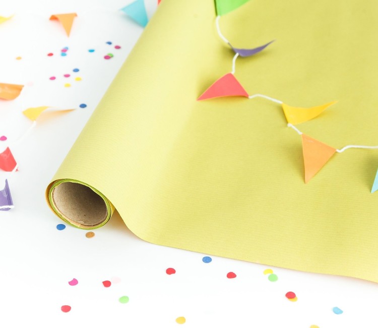 Pastellfarbenes Geschenkpapier. Verleihen Sie Ihren Geschenken Farbe!