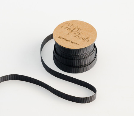 Schwarzes Grosgrain-Band