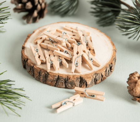 Mini-Holzclips zum Dekorieren und Scrapbooking