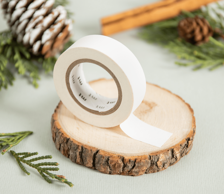 Washi Tape in mattem Weiß