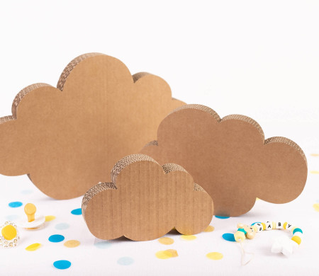 Dekorative Kartonwolken. 3er-Set!