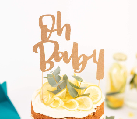 Topper für Konditorwaren oder als Dekoration "Oh Baby"