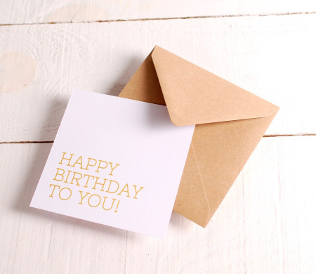 Glückwunschkarte „Happy Birthday“