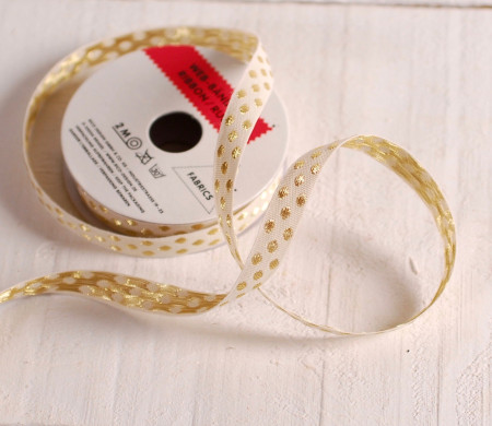 Geschenkband golden