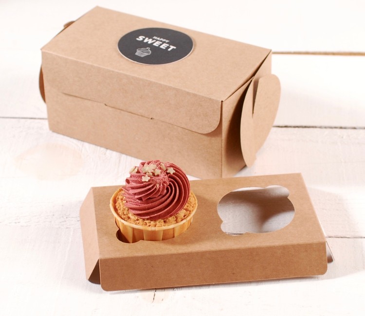 Holder für 2 Cupcakes, perfekt für Konditoreien