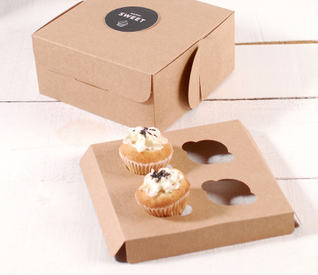 Holder für 4 Mini-Cupcakes, perfekt für Konditoreien