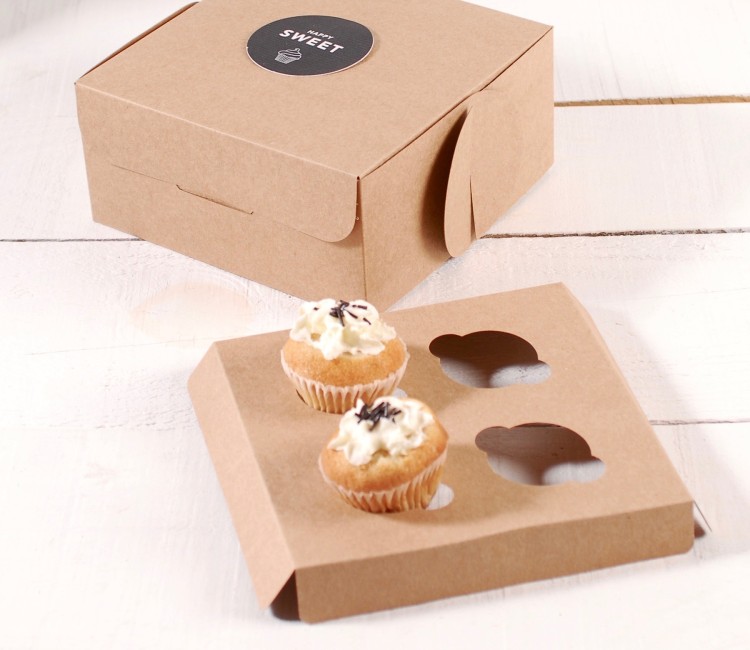 Holder für 4 Mini-Cupcakes, perfekt für Konditoreien