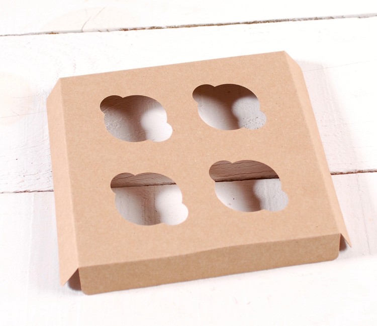 Holder für 4 Mini-Cupcakes, perfekt für Konditoreien