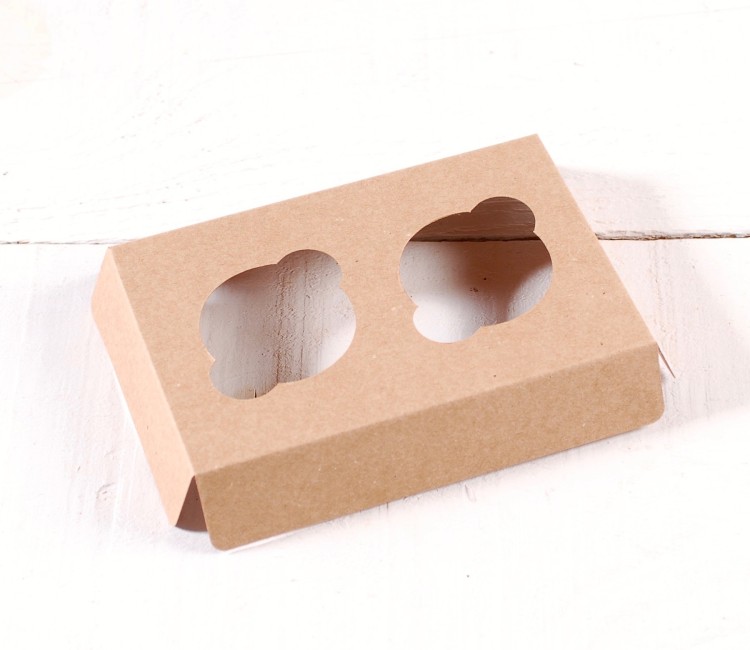 Holder für 2 Mini-Cupcakes, ideal für Konditoreien