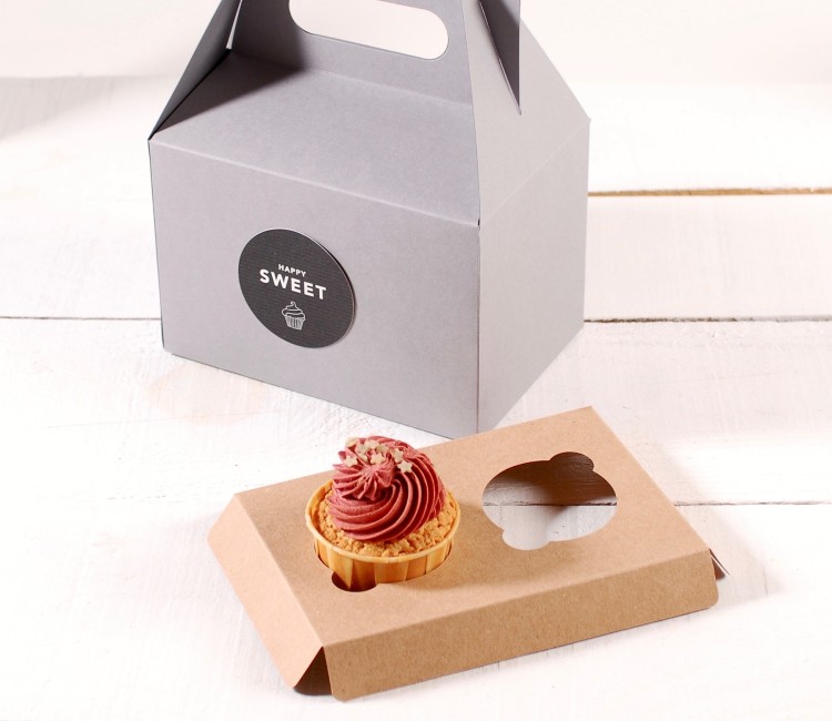 Holder für 2 Cupcakes, für Konditoreien und Geschäfte