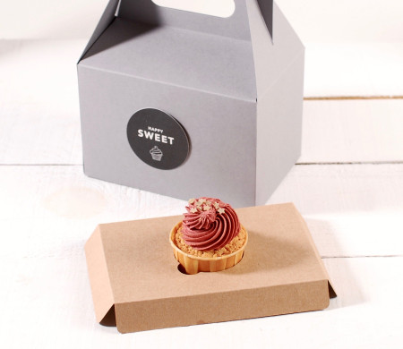 Holder für 1 Cupcake, perfekt für Gebäckschachteln