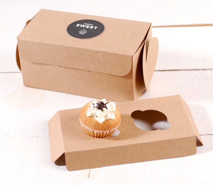 Holder für 2 Mini-Cupcakes, perfekt für Konditoreien
