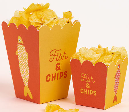 Kartoffelchips-Schachtel