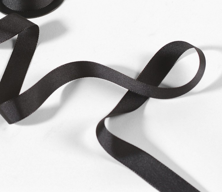 Schwarzes Grosgrain-Band Schwarzes Grosgrain-Band