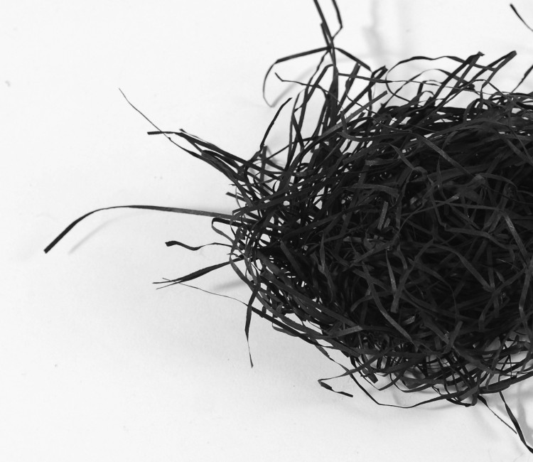Papierschnipsel als Füllung von Kartons