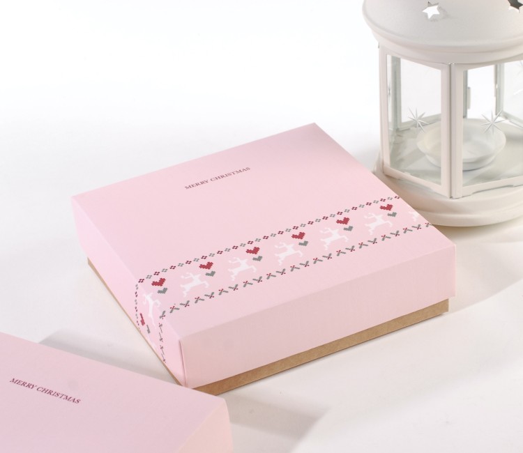 Spezielle quadratische Geschenkschachtel für Weihnachten Spezielle quadratische Geschenkschachtel für Weihnachten