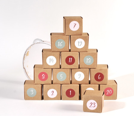 Aufkleber für Adventskalender