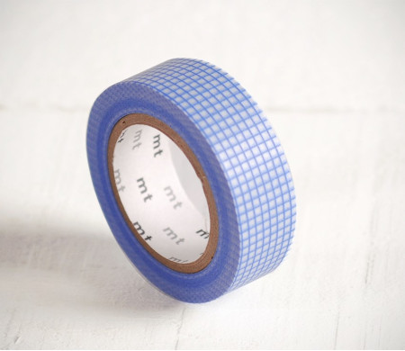 Washi Tape mit blauen Quadraten