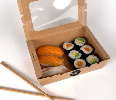 Take-Away-Schachtel mit Fenster