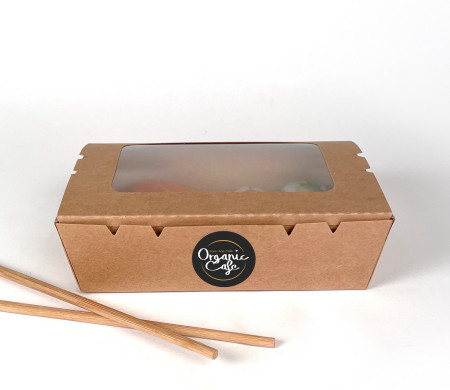Take-Away-Schachtel mit Fenster