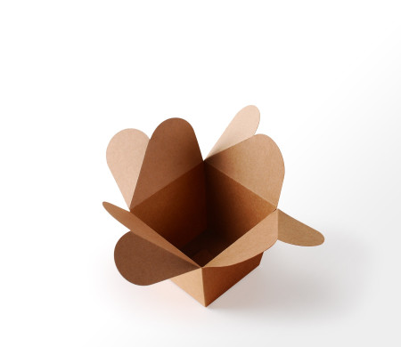 Schachtel für Cremes, originell und in Form einer Blume