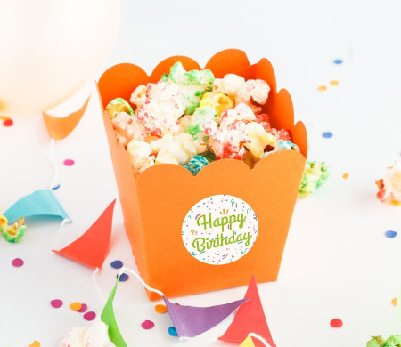 Popcorn-Schachtel für Feiern und Veranstaltungen