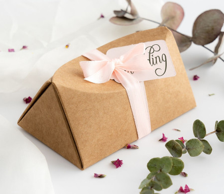Originelle Box für Einladungen oder Hochzeitsdetails