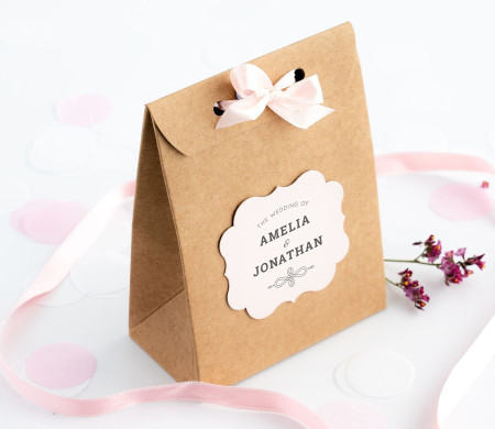 Papiertüte für Geschenke, Pralinen und Bonbons