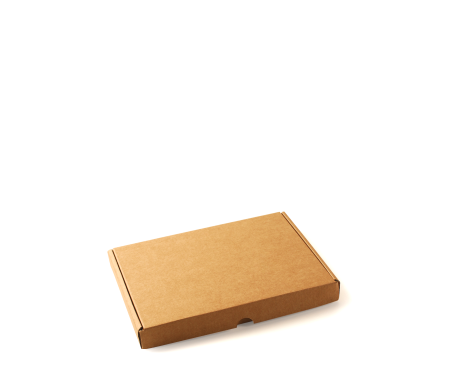 Flache Schachtel für den Postversand