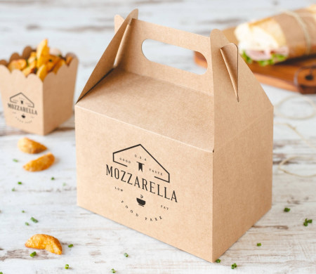 Picknick-Schachtel aus Karton für Geschenke