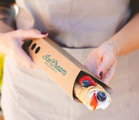 Behälter zum Mitnehmen für Crêpes, ideal für Ihren Food Truck