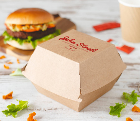 Box für Hamburger