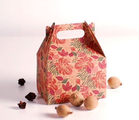 Picknick-Schachtel aus Karton für Geschenke