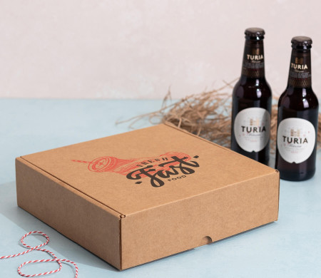 Flache Box mit Bierhalter