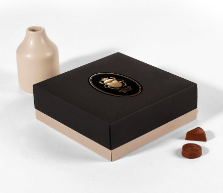 Geschenkschachtel für Pralinen und Schokolade.