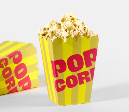 Popcorn-Schachtel für Feiern und Veranstaltungen