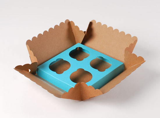 Box für 4 Cupcakes
