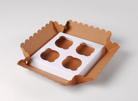 Box für 4 Cupcakes