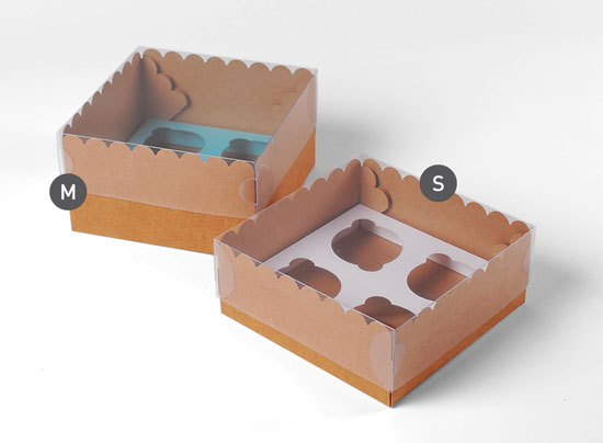 Box für 4 Cupcakes