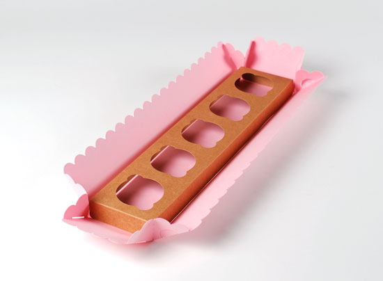 Schachtel für 5 Cupcakes