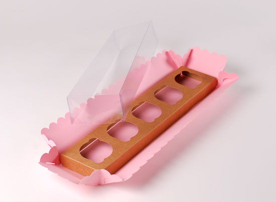 Schachtel für 5 Cupcakes