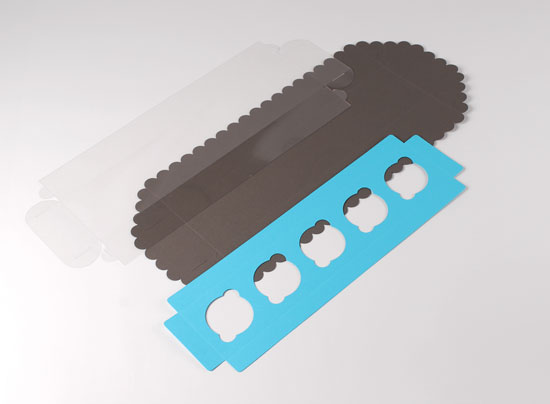 Schachtel für 5 Cupcakes
