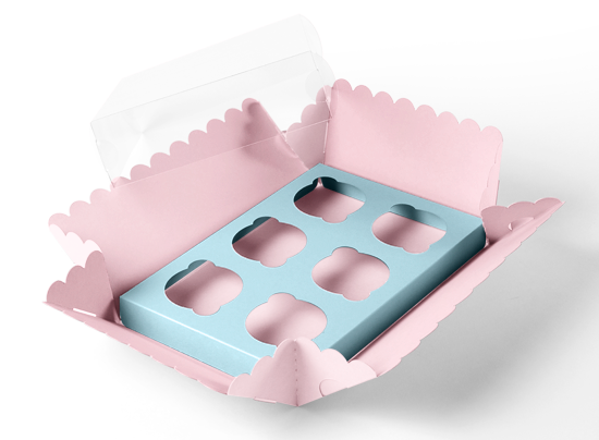 Schachtel für 6 Cupcakes