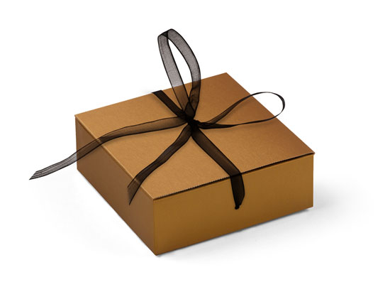 Einfache quadratische Geschenkschachtel
