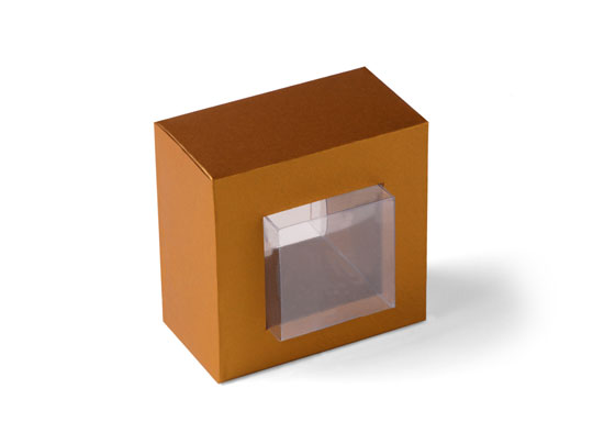 Transparente Geschenkschachtel mit Rahmen